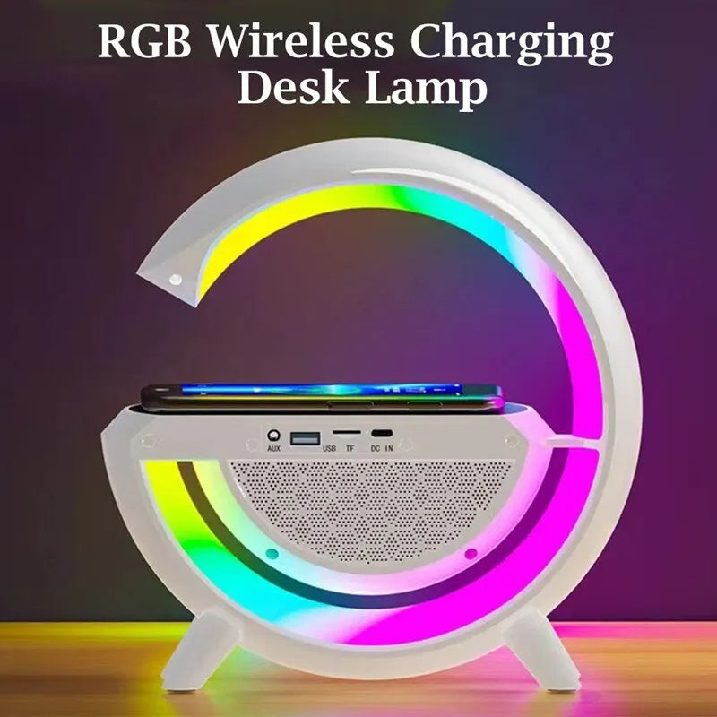 WePro™G Shaped Wireless Charger Bluetooth Speaker Colorful Atmosphere –  WePro store
