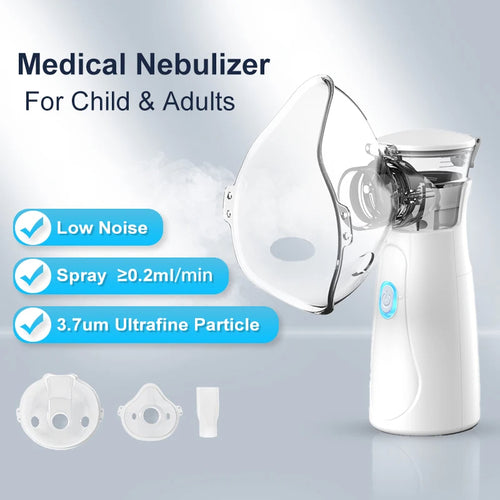 3 in 1  Mesh Nebulizer  Medical Handed Portable Nebulizer Inhalator Adult Kids  Inhaler Nebulizer Asthma
