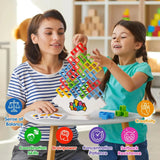 WePro™ 3D Tetra Tower Game Stacking Stack Building Blocks Board Game for Kids, Adults, Friends