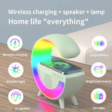 WePro™G Shaped Wireless Charger Bluetooth Speaker Colorful Atmosphere Lamp