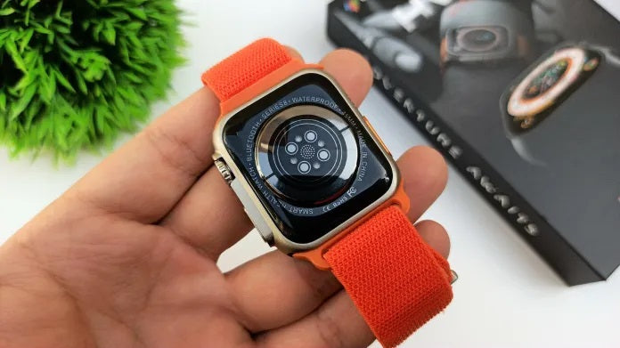 Reloj Inteligente Smartwatch Bluetooth HW8 ULTRA 2.02 PULGADAS CORREAS  NEGRA Y NARANJA - Startechoffice