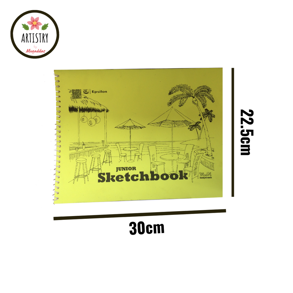 Sketch Book, Sketch Pad, Size A4 (11.8" x 8.75" Inches), 20 Sheets (40 Pages)