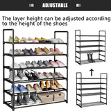 Shoe Rack 6 Tier Metal Sturdy Shoe Organizer