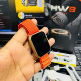 Reloj Inteligente Smartwatch Bluetooth HW8 ULTRA 2.02 PULGADAS CORREAS  NEGRA Y NARANJA - Startechoffice
