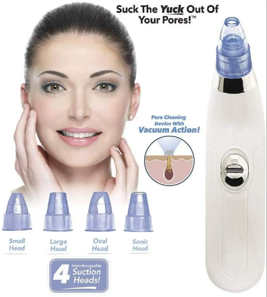 4 in 1 Derma Vacuum Suction Blackhead/Acne/Oil/Pore Cleaner 🌞💁‍♀️